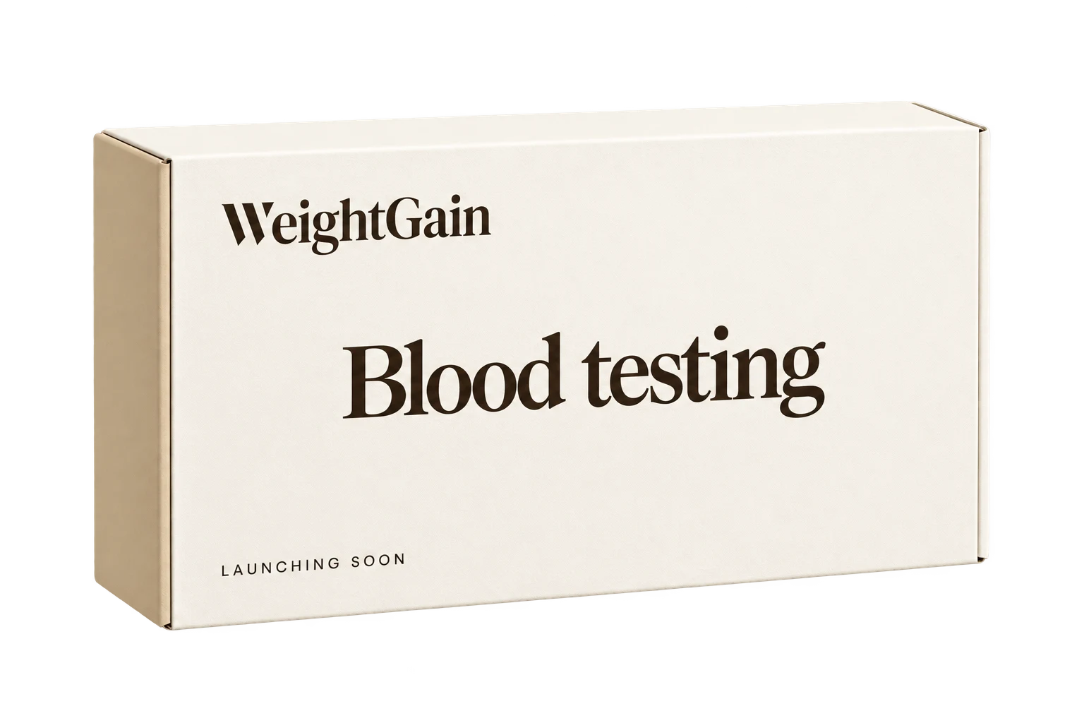 WeightGain Blood testing box design preview